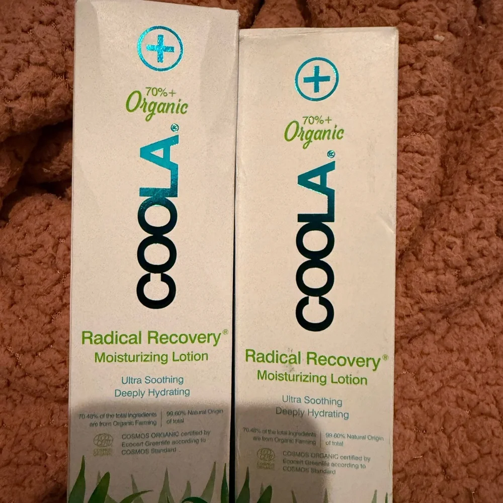 2 Pack Coola Organic Radical Recovery Sun Body Lotion+Aloe Vera, 5 Oz each